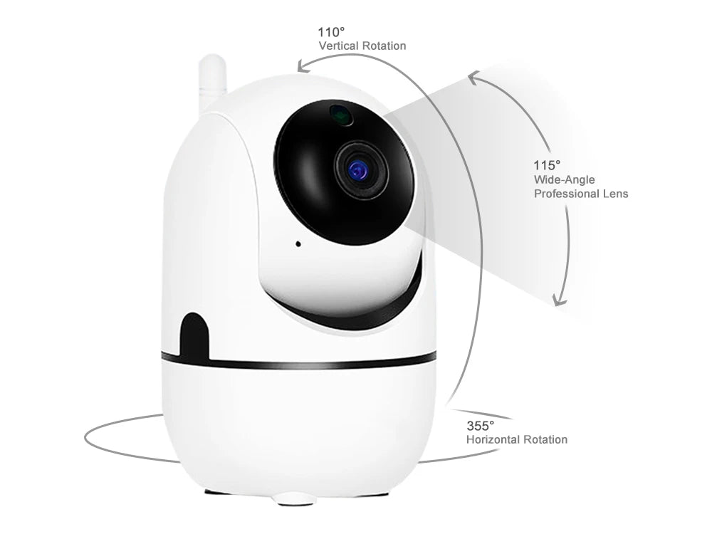 Anpviz 1080P Mini PTZ Camera Wifi Indoor Smart Baby Monitor Mini Wireless IP Camera Support 5G Wifi Auto Tracking YIIOT App View