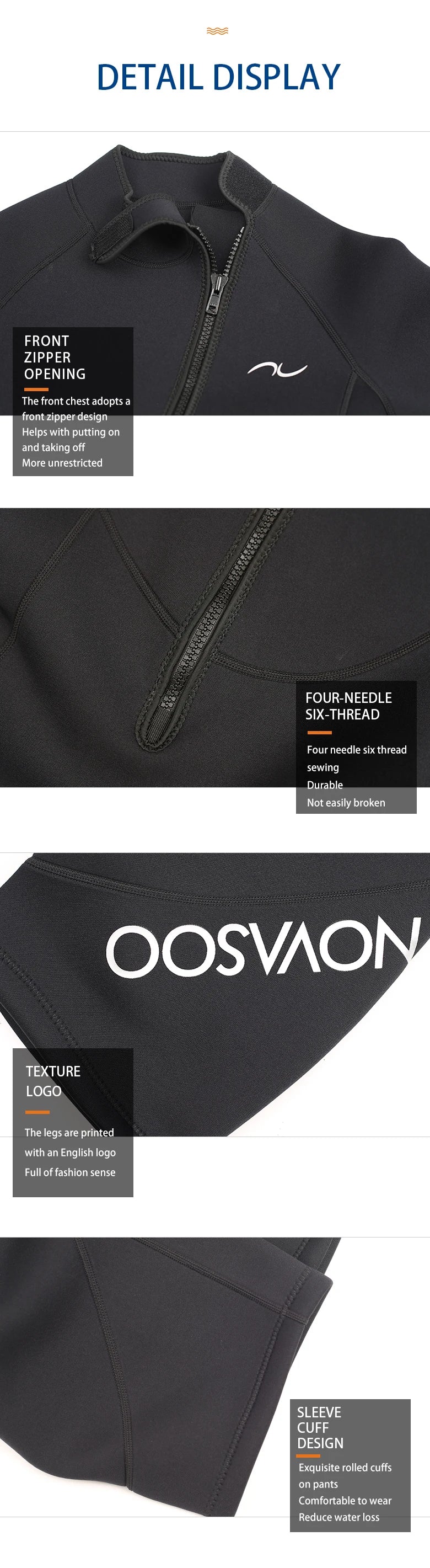 Wetsuit 3mm wetsuit Surf Suit Short Sleeve Swimwear  Scuba Diving Suit Spearfishing Swimsuits Rash Guards Men Women
