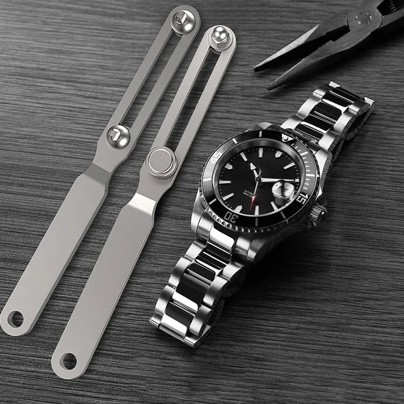 Watch Tools Watch Adjustable Opener Back Case Press Closer Remover Repair for Watchmaker Watch Repair Tools Two Claws Metal
