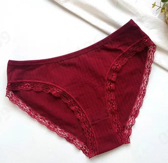 Womens Sexy Lace Underpants Transparent Mesh Hook Briefs Breathable Low Waist Seamless Underpant Intimate Women'S Underpants