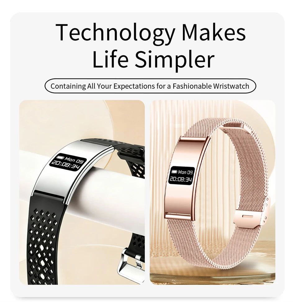 New Smart Bracelet Men Women Health Fitness Tracker Heart Rate HRV Monitor Sport Band Call Reminder Smart Watch for Android iOS