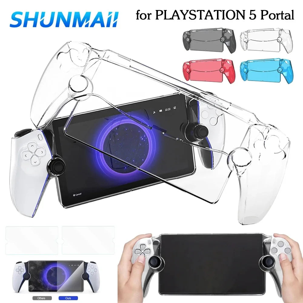 Transparent Protective Shell Case for PS5 Portal Sleeve Skin Anti-Scratch Handheld Game Console Cover for PlayStation 5 Portal