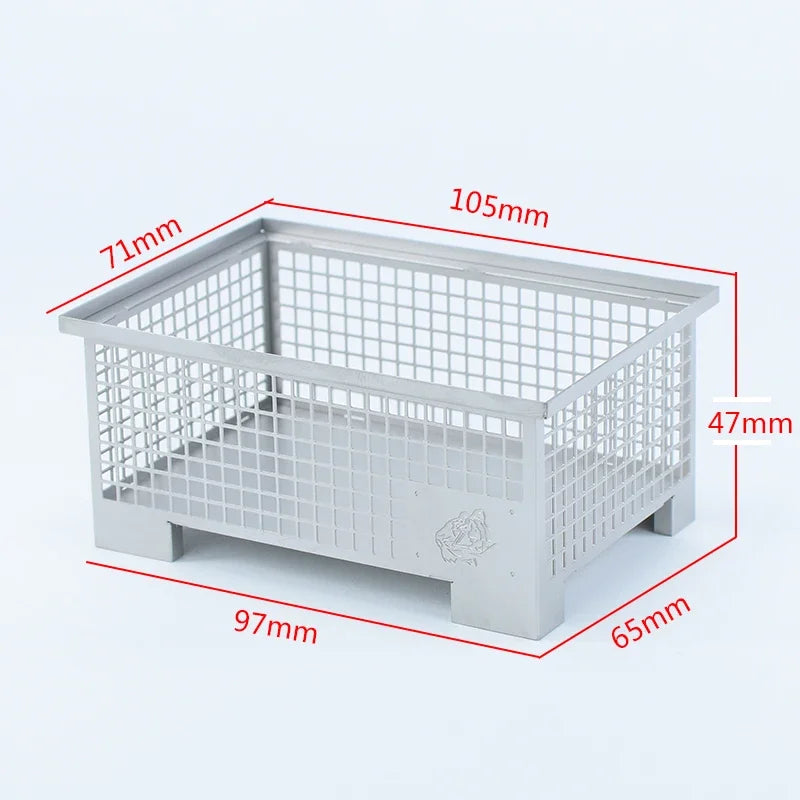 Metal Stainless Steel Forklift Basket Storage Basket Decorative Model