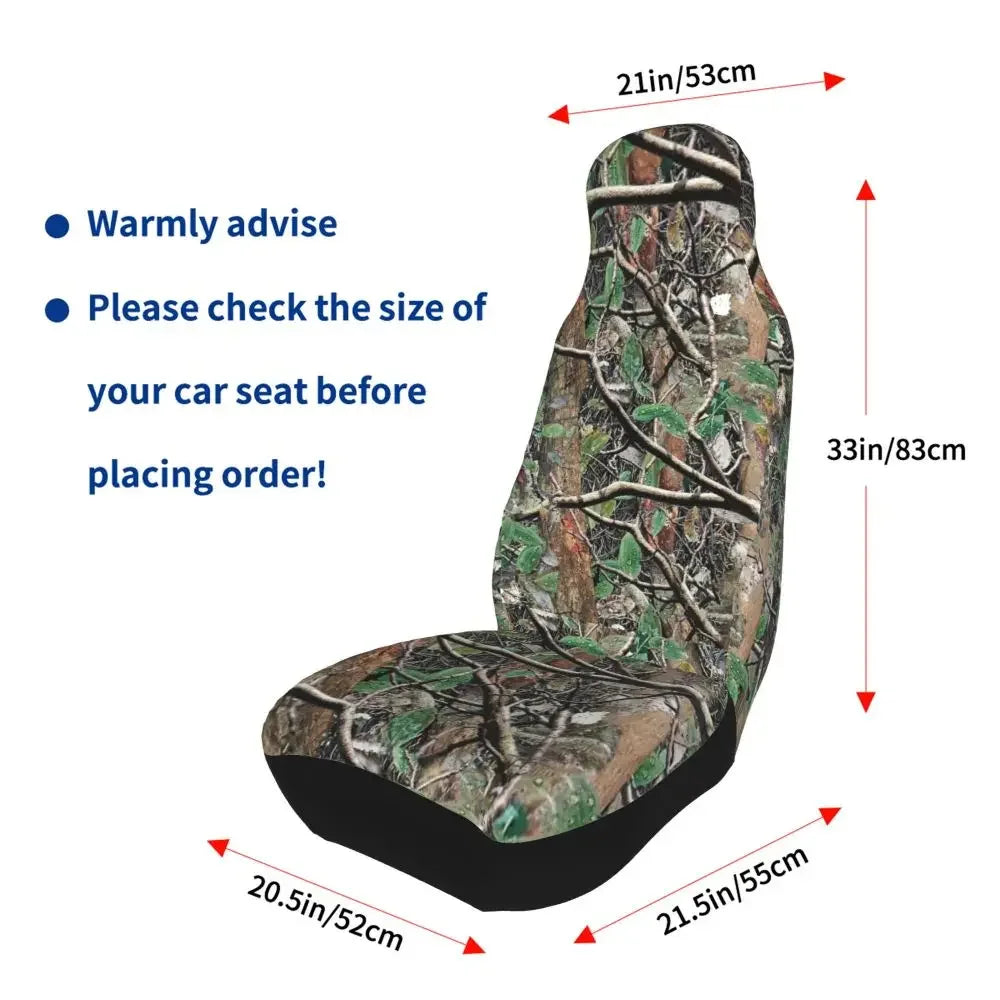 Camouflage Hunting Universal Car Seat Cover Four Seasons For SUV Tree Car Seat Covers Fiber Seat Protector