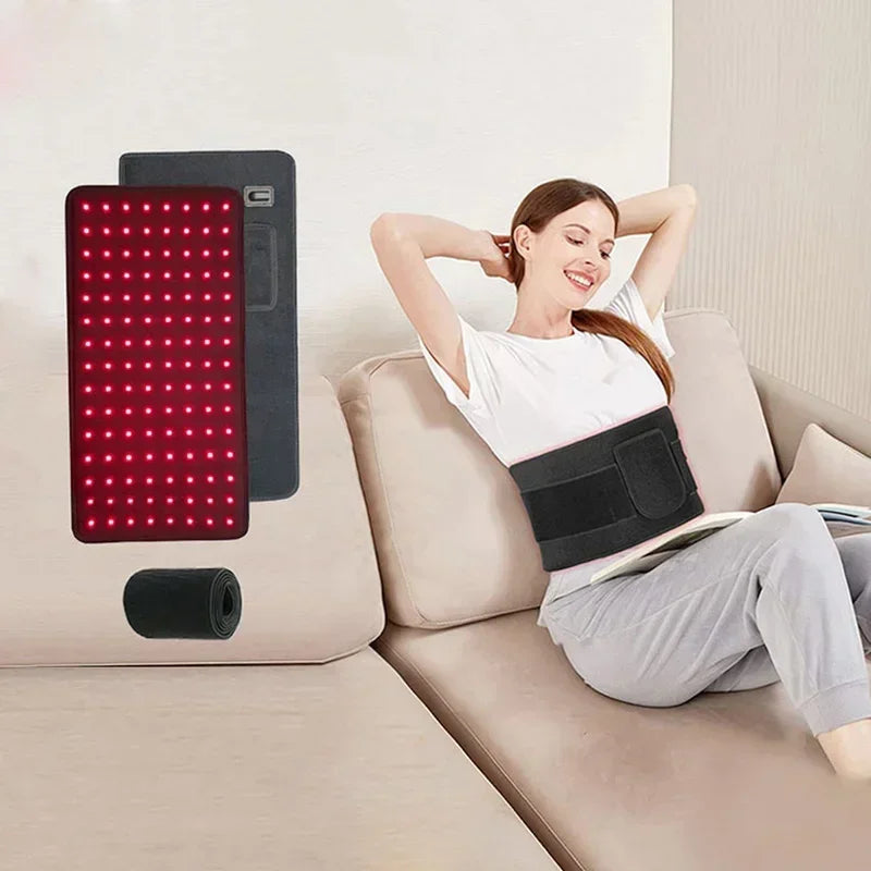 Red Infrared Light Therapy Pad LED Beauty Devices for Face and Body Back Knee Hands Feet Relief Portable 660nm 850nm Heat Pad