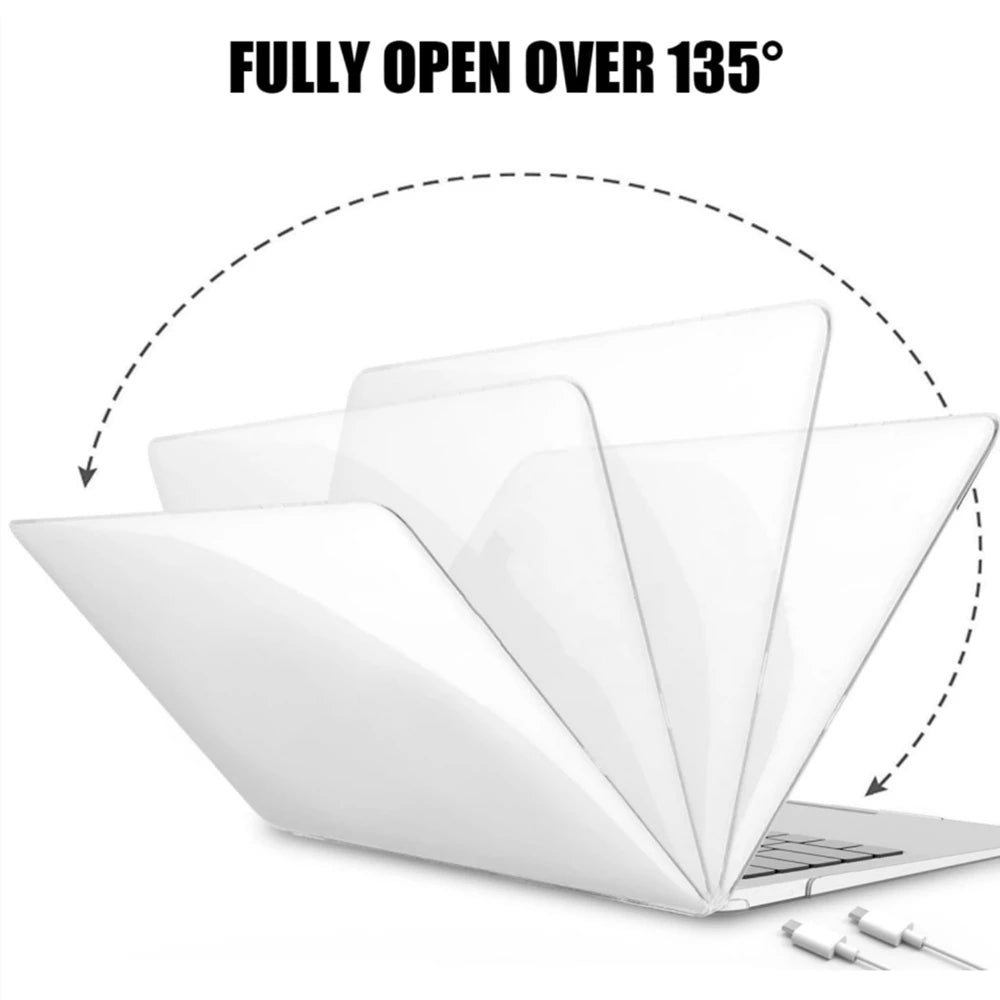 Transparent Macbook Case Compatible With Air Pro,13/14/15/16 Inch Computer Plastic Hard Shell Laptop Cover