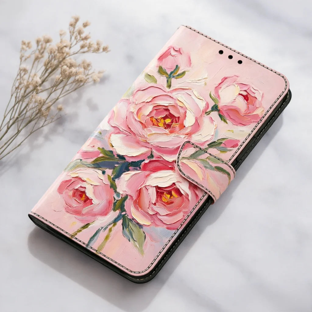 3D Magnetic Flip Leather Cover Wallet Case For iPhone 17 17e 16e 16 15 14 13 12 11 X Xr Xs 8 7 6 6s SE Mini Air Pro Max Plus