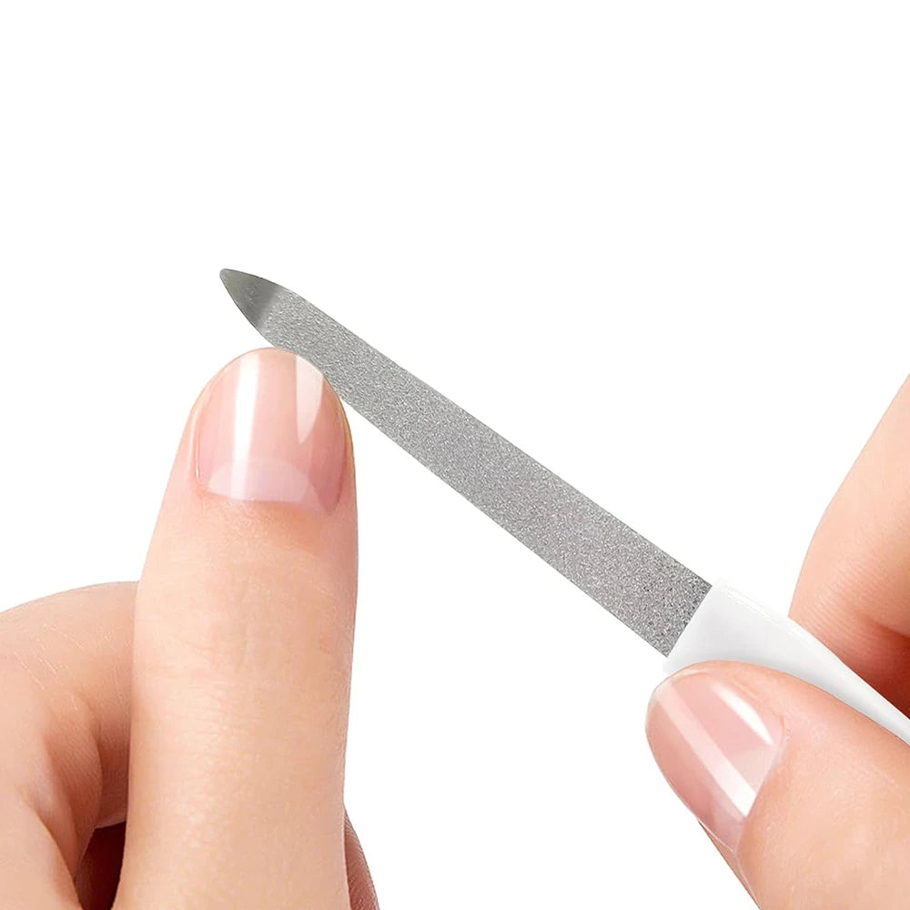 10pcs DIY Nail Art Professional Nail File Metal Nail File Double Sided High Quality Nail File Manicure Pedicure Beauty Tools