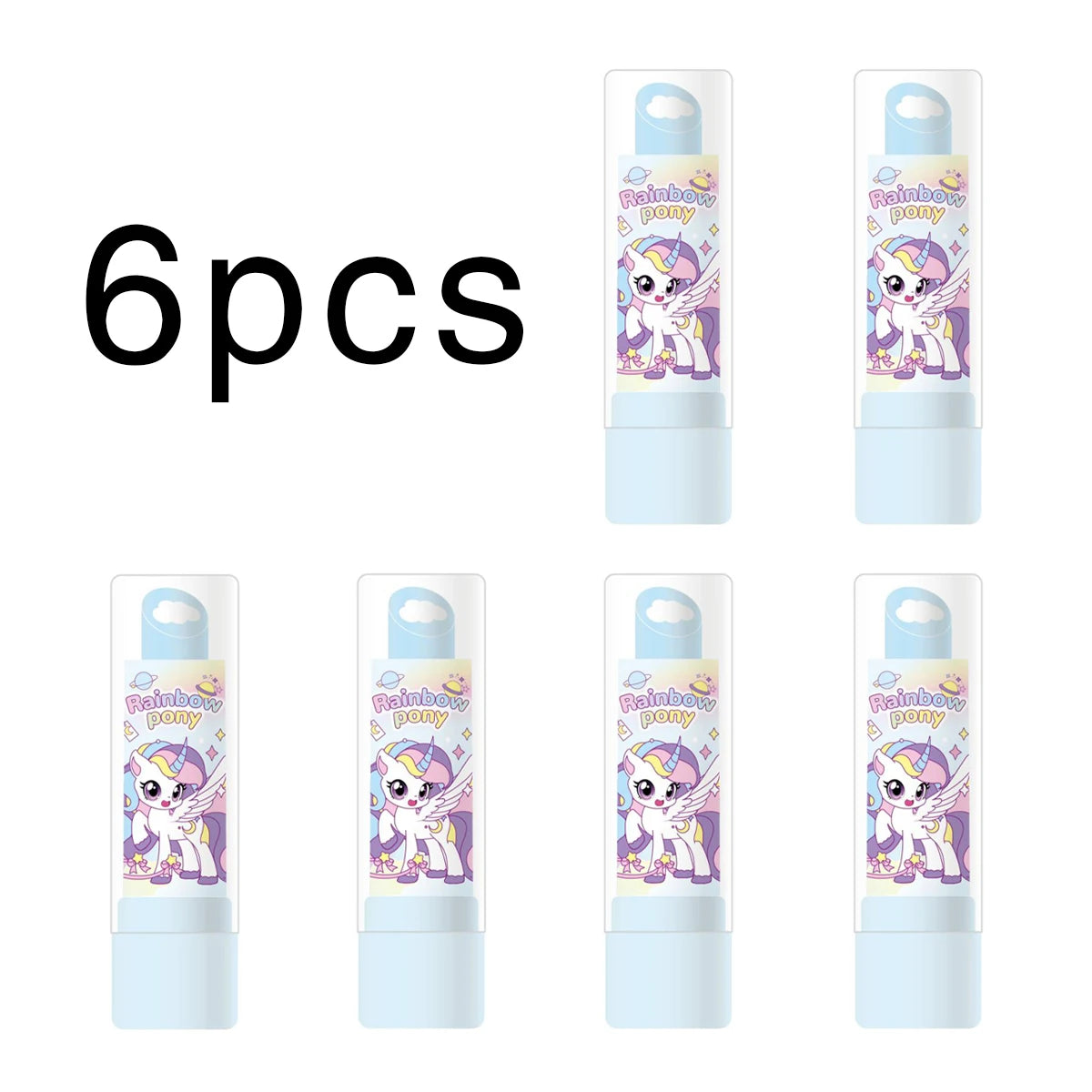 Pony-style lipstick, eraser, fun cosmetics, styling, school office painting, exam pencil, eraser, student and teacher gifts