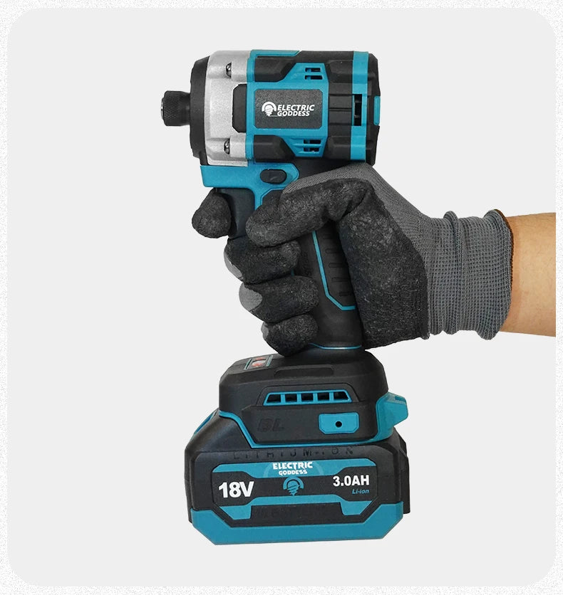 230NM Brushless Electric Screwdriver Multi-function Lithium Drill Cordless Driver Battery Set For Makita 18V Battery Pin