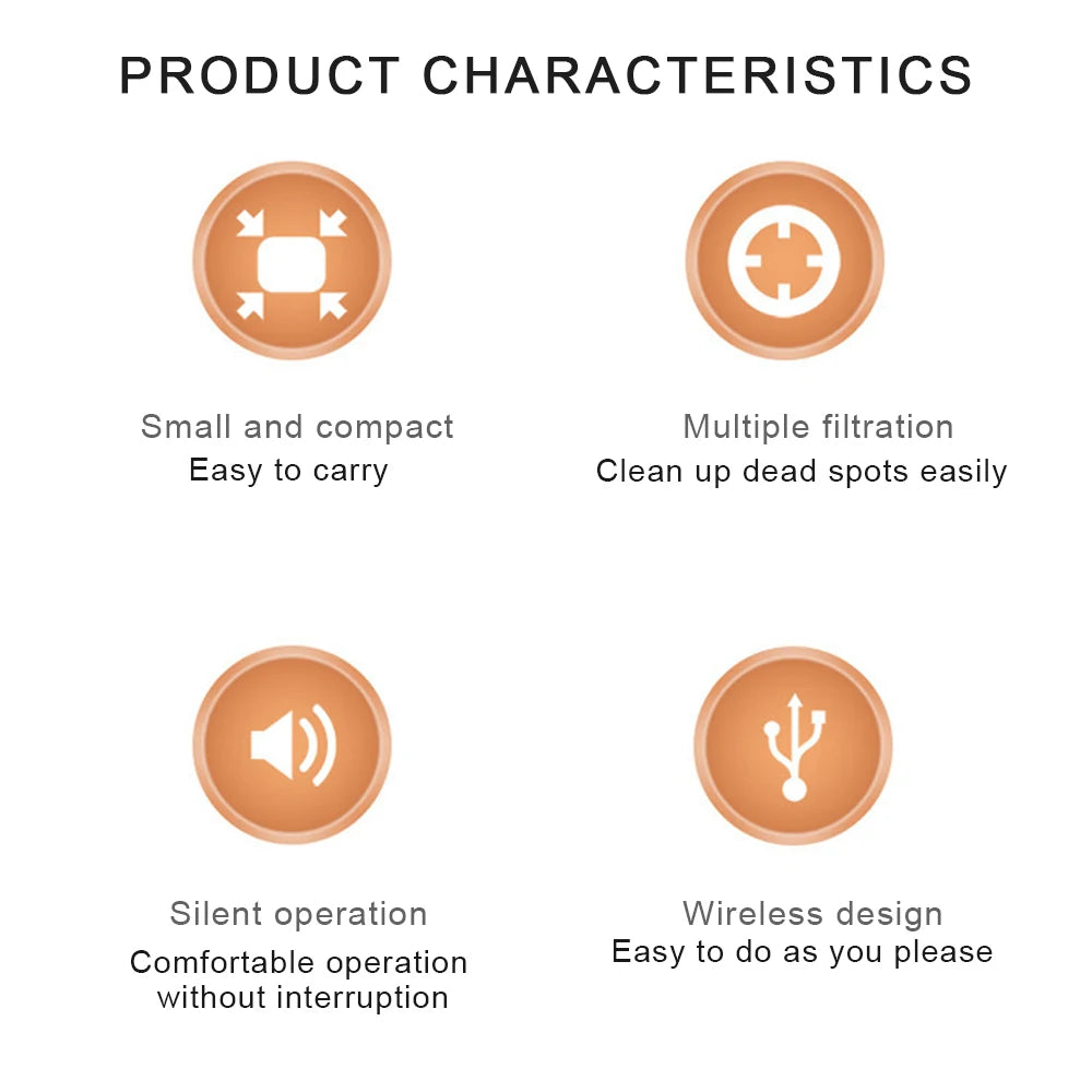 Wireless Car Vacuum Cleaner 120W Cordless Dust Handheld Auto Portabale Vacuum High-power Vacuum Cleaner For Home Office Car