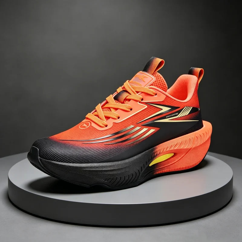 Men Running Shoes Carbon Board Air Cushion Marathon Sneakers Breathable Lightweight Women's Comfortable Speciality Sports Shoes