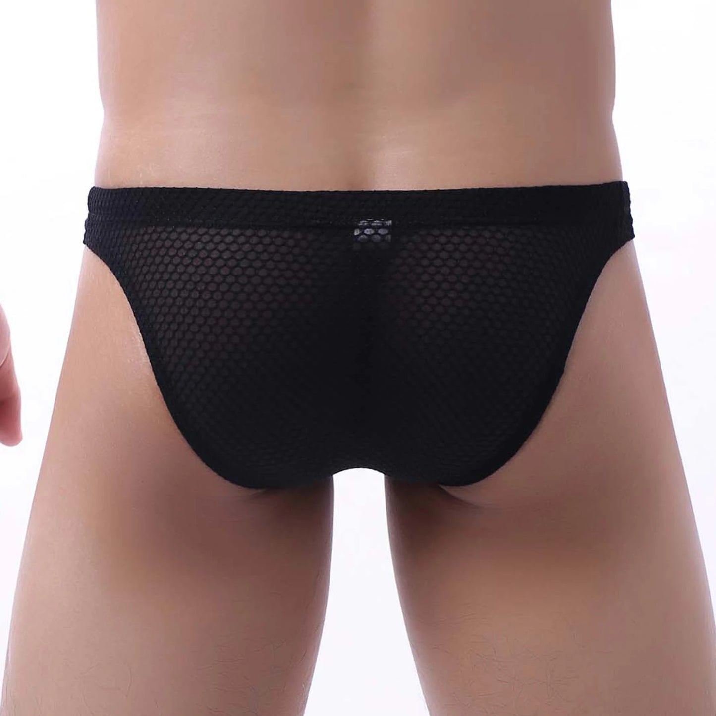 Sexy Men's Hollow Underwear Briefs Man Mesh Transparent Lingerie Fishnet Penis Pouch Underpants Hombre Panties