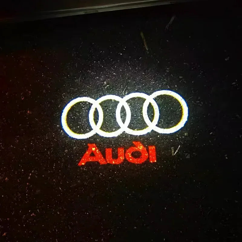 2Pcs Car Door Laser Projector LED HD Welcome Lamp For Audi S Line RS A1 A3 A4 A6 A7 Q3 Q5 Q7 RS3 RS4 RS5 S3 S4 S5 S7