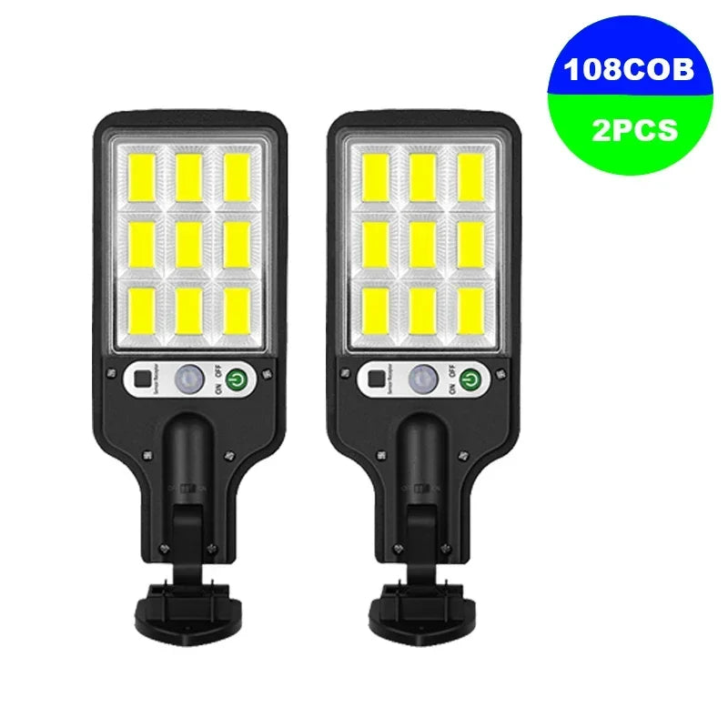 1/2/4Pcs Solar LED Light Outdoor Solar Lamp with Motion Sensor 3 Modes Waterproof IP65 Solar Garden Light Street Yard Lanter