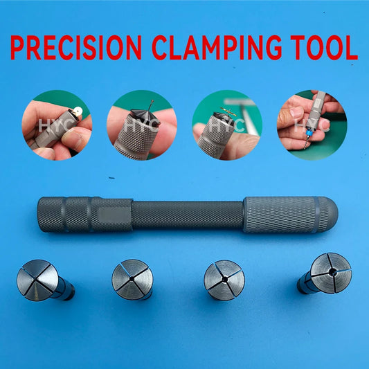 Watchmaker tools Precision grip  hold heads, gears, drill bits, and large steel wheels with 4 6104 collects