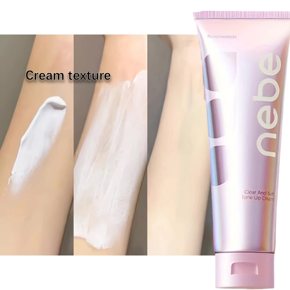nebe Body Foundation Cream Whitening Moisturizer W/ Niacinamide, Natural Cover for Neck/Legs Wedding Long Lasting No Need Remove
