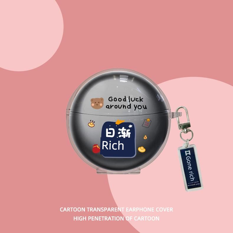 S6s Ultra Protective Case for Sanag Serena Small Nebula S6s Bluetooth Headphone Case New Arrival S6spro Transparent Silicone Earphone Case Pro Drop-Resistant Soft Case Cartoon Cute Female