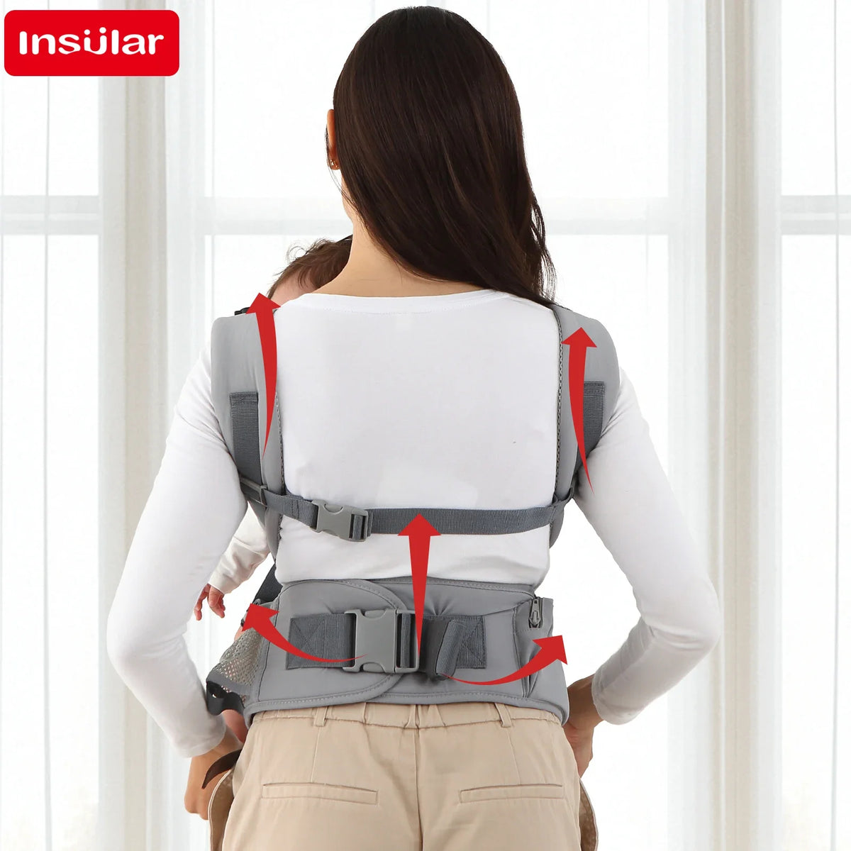 Baby Four Seasons Style Carrier Multi-functional Child Waist Stool Breathable Waist Stool With Hip Seat Front Hold Portable 0-2Y