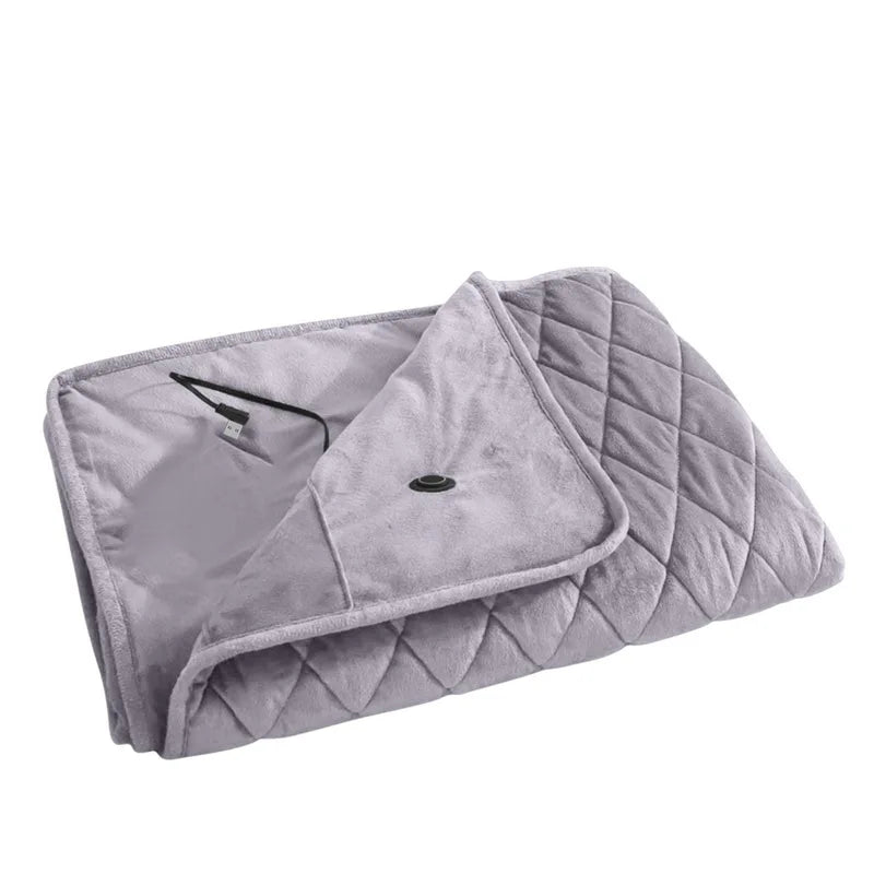 5V USB Large Loose Electric Blanket Powered By Power Bank Winter Bed Warmer Heated Sofa  Blanket Body Heater Bed Warmer Mat