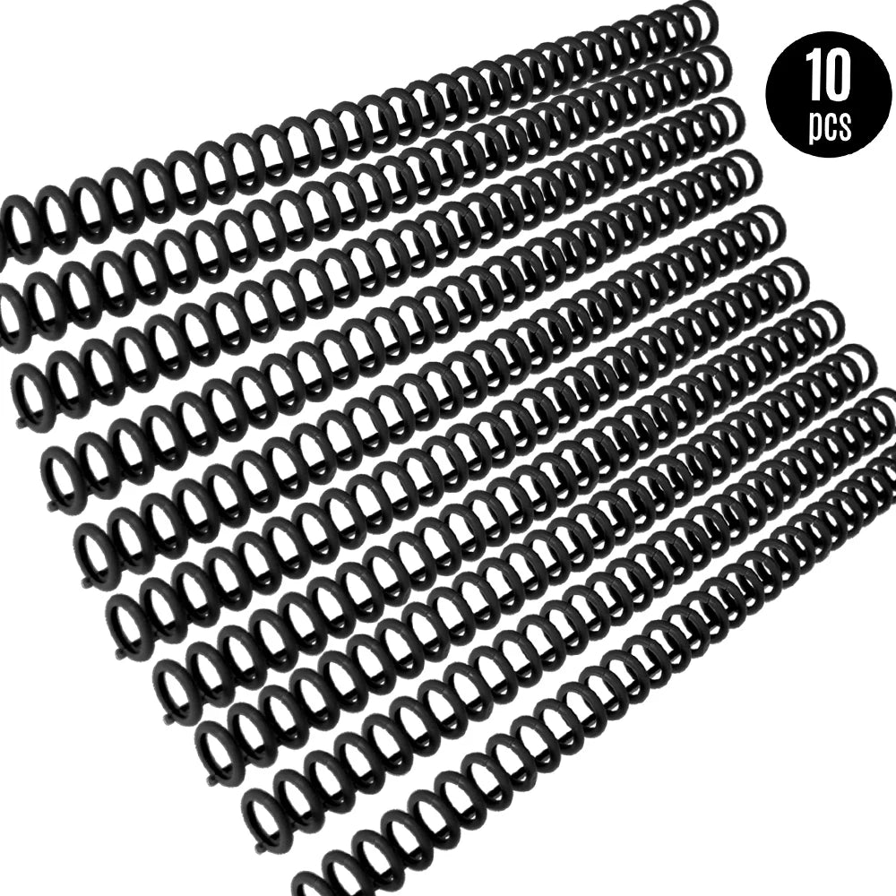 KW-trio 10pcs Plastic 30-Hole Loose Leaf Binders Ring Binding Spines Combs 85 Sheets Capacity for DIY Paper Notebook Album