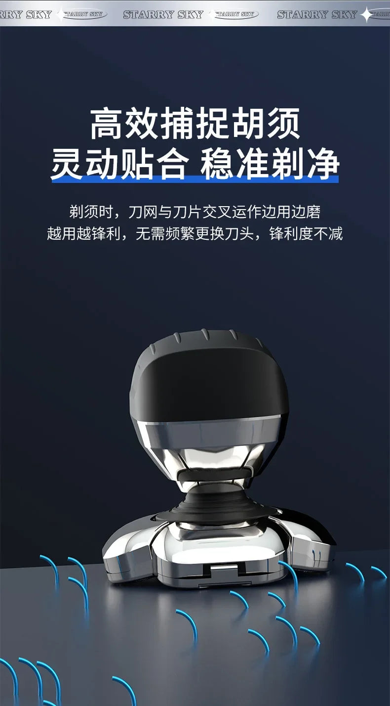 Five in one electric shaver shaver with full body water washing for long-lasting battery life LED intelligent display