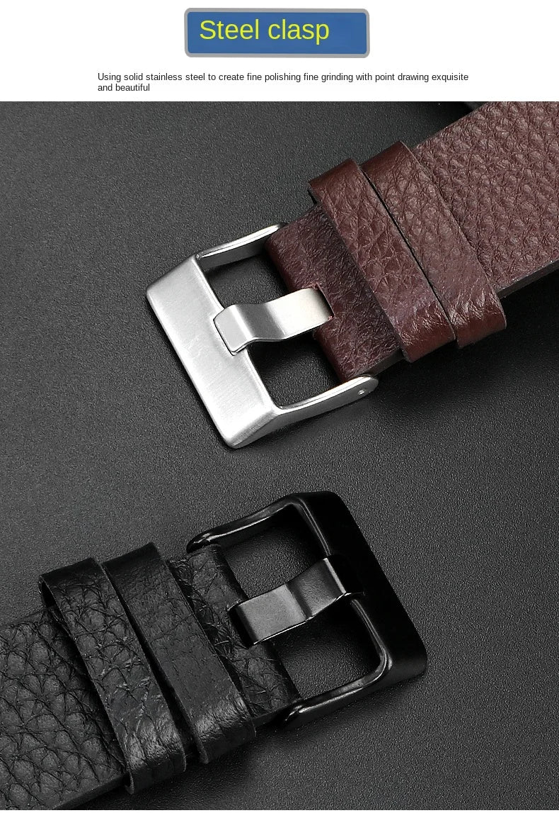 22/24/26/28/30/32mm For diesel Genuine Leather Strap Bracelet DZ7311 DZ7332 DZ7314 DZ1405 DZ4323 Watch Band Man's Black Brown