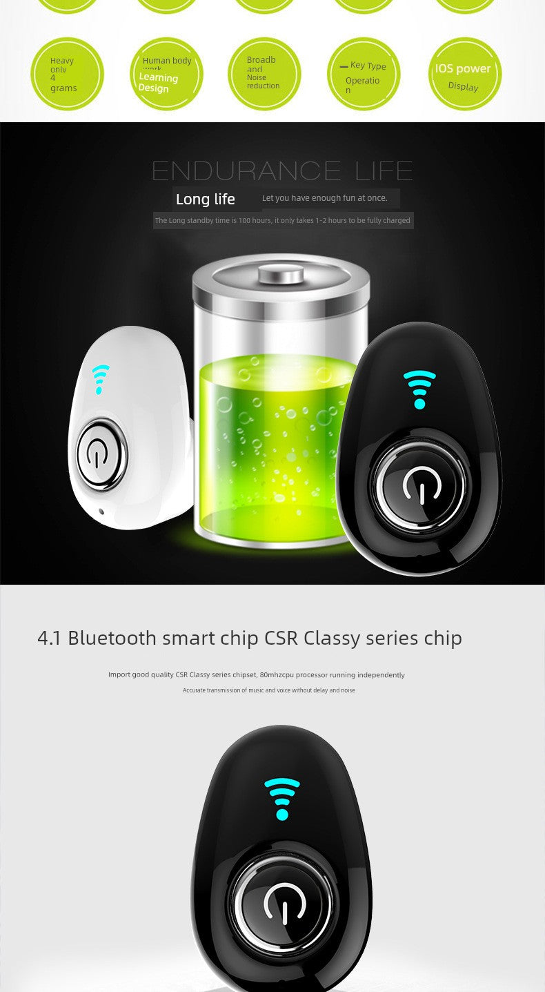 Original Genuine Vivox9 Vivox7plus Mini Wireless Binaural Bluetooth Earphone in-Ear Stereo 4.1