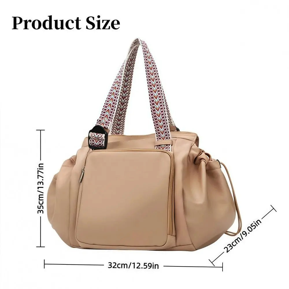 Multifunctional Travel Storage Bag Cradle Design Lightweight Women's Backpack Large Capacity Oxford Cloth Tote Bag