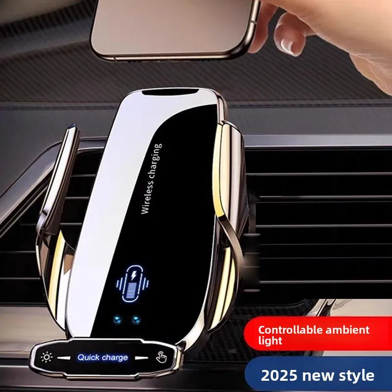 Wireless Charger For Car Mobile Cell Phone Holder Support For Mobile Car Mount Automotive Electric Induction Auto Clamping