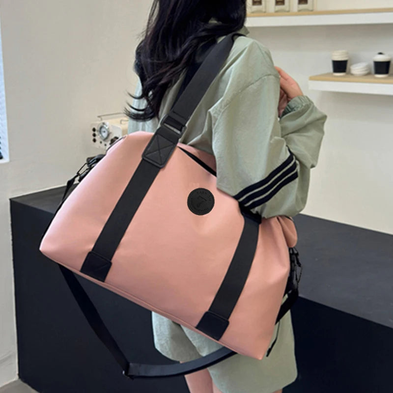 Neutral color backpack for men and women, suitable for long-distance business trips and students' luggage bags