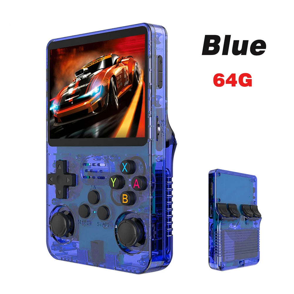Retro R36S handheld game console 3.5-inch IPS screen Linux system 128GB portable pocket player for gaming