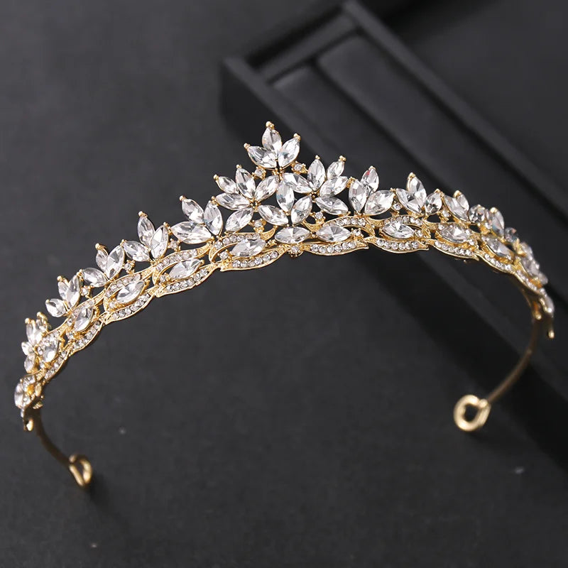 Crystal Tiaras And Crowns For Women Party Rhinestone Prom Diadem Headband Bridal Wedding Hair Accessories Jewelry Crown Tiara