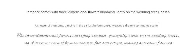 odelia "Mysterious Garden" 2025 New arrival Light Weddings Bride Gauze French Satin Minimalist Light