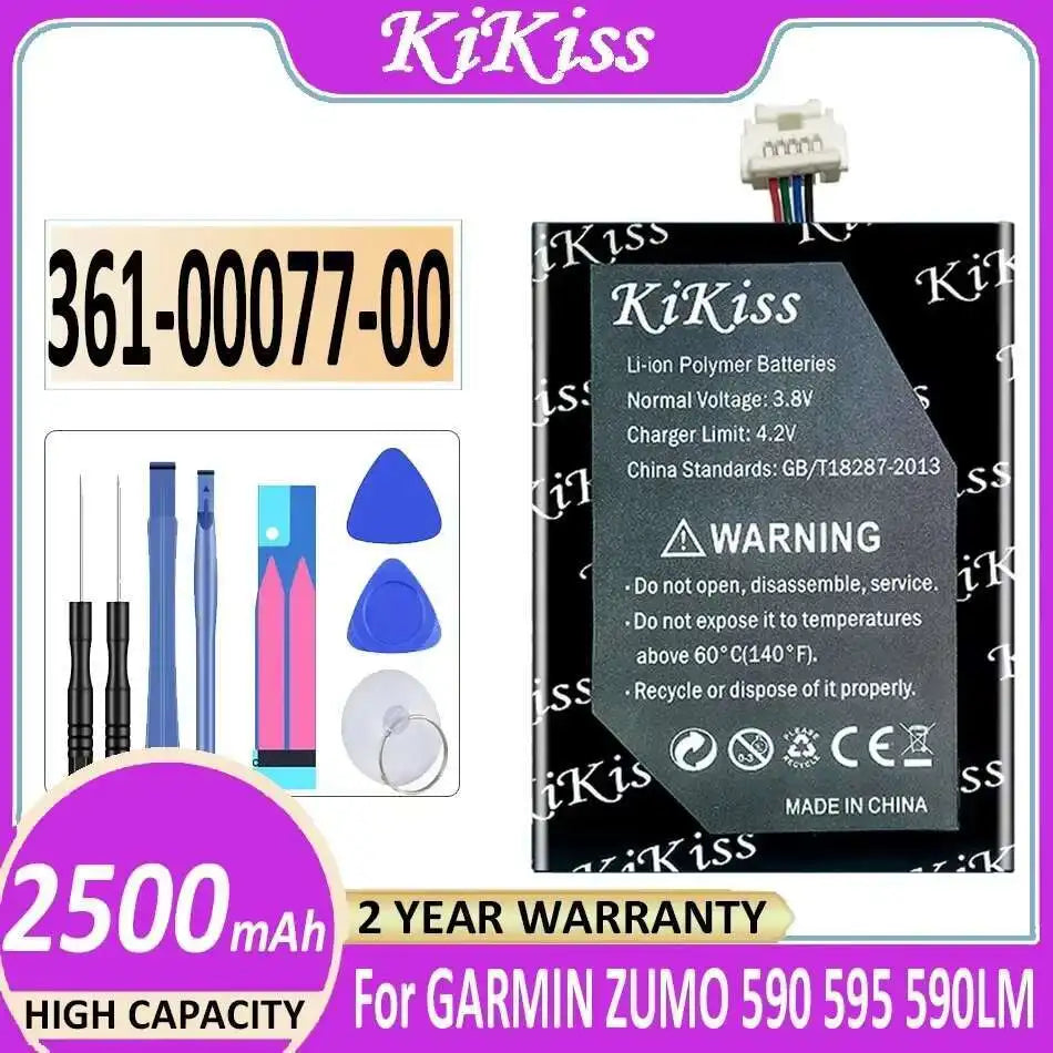 Gps Battery 2500Mah For Garmin 361-00077-00 361-00077-10 Zumo 590 595 590LM High Capacity