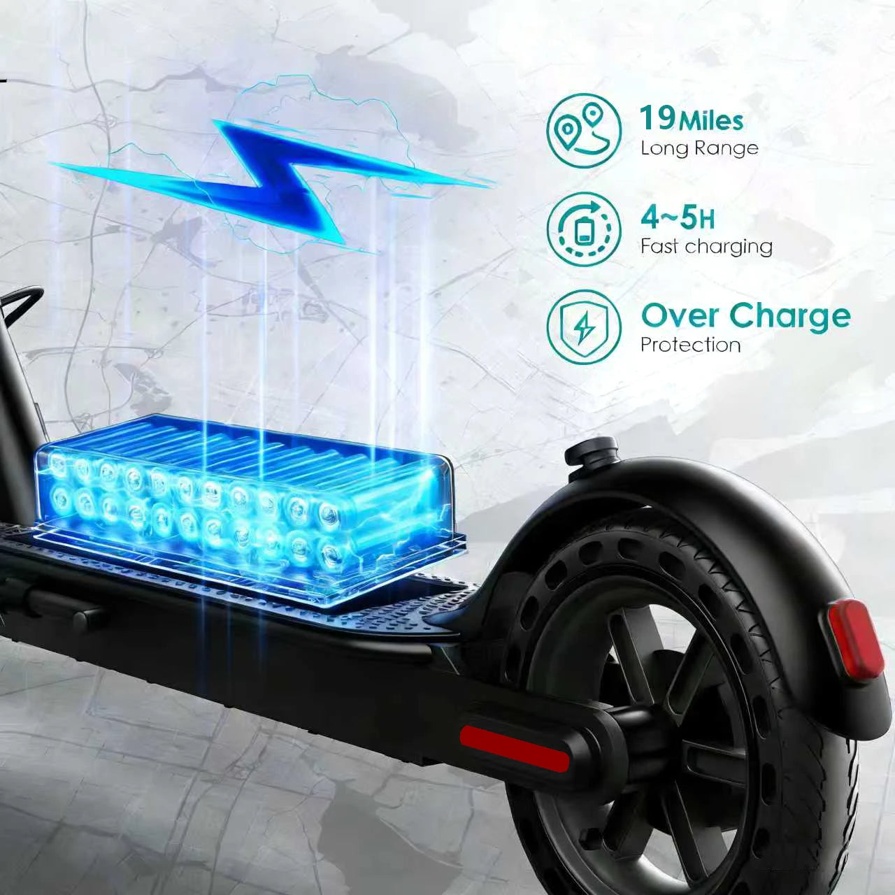 Upgrade Your Commute: Adult Foldable E-Scooter with 8.5" Solid Tires, Dual Brakes & LED Display