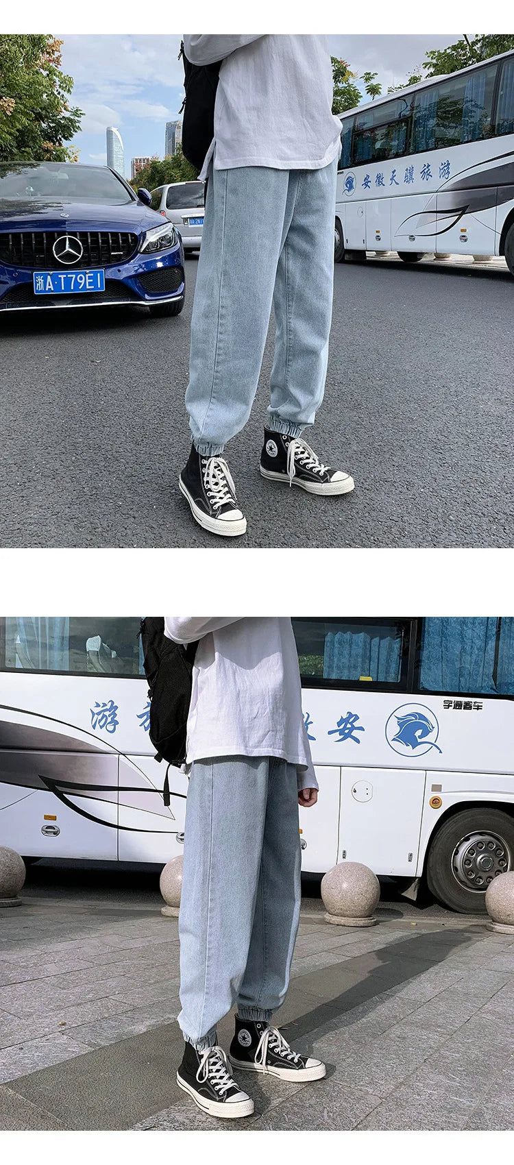 Jeans men Jeans Man Loose Joggers Streetwear Harem Jeans Cargo Pants Ankle-Length Denim Trousers denim pants joggers men