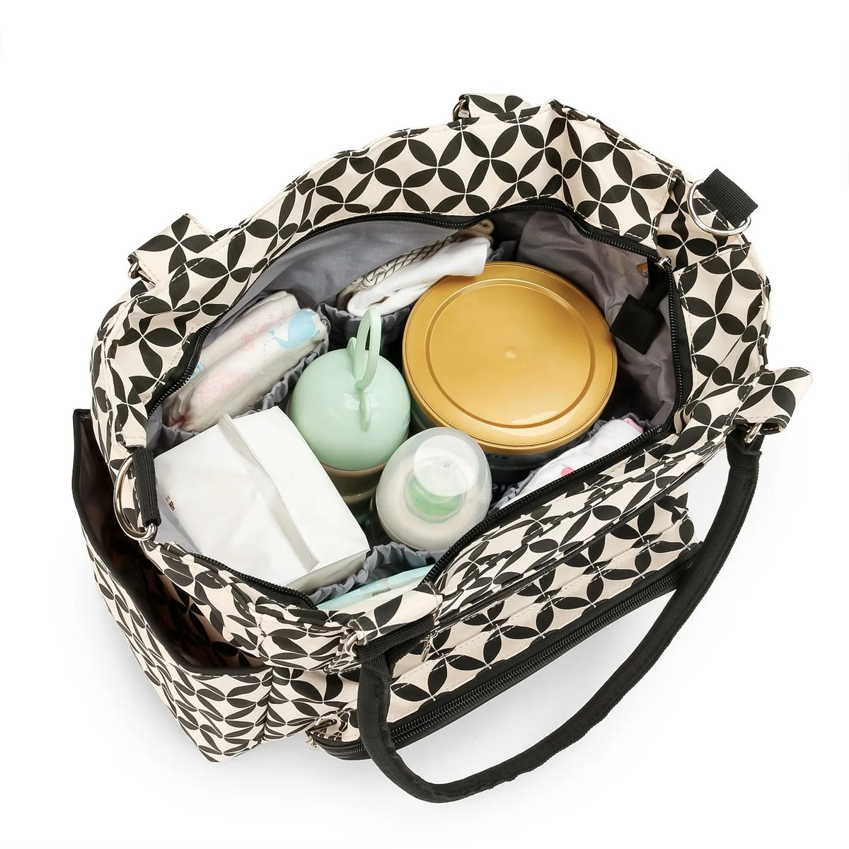 Women Shoulder Bag Travel 7 Pcs/Set Baby Diaper Bags Go Out Large Capacity Newborn Nappy  Bag with Changing Pad Multi-functional