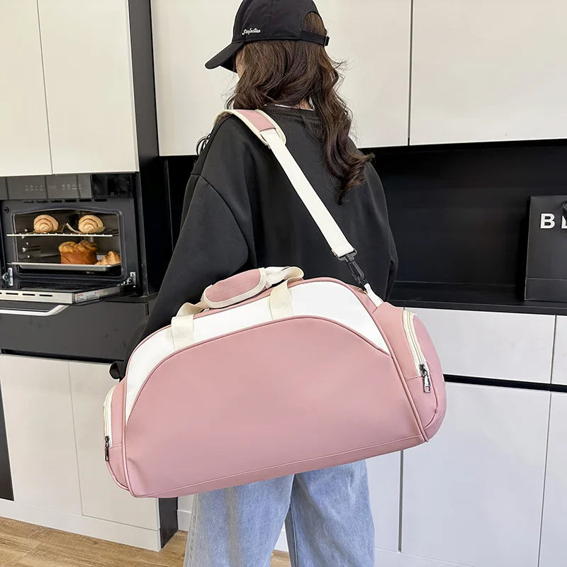 Fitness Bag Custom Logo Dry Wet Separation Travel Bag Personalized Sports Bag DIY Name Gym Bag