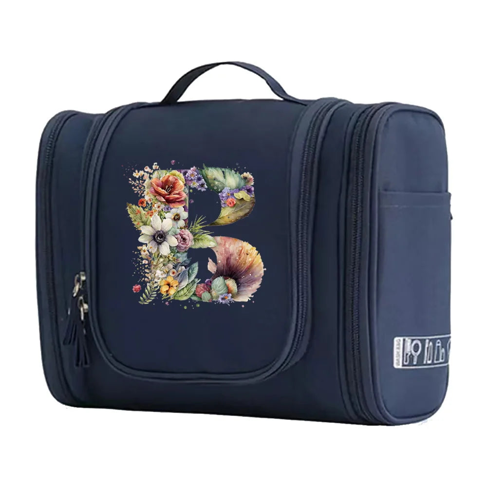 New Fashion Floral Shaped Letter Pattern Female Toiletries Are Very Convenient Minimalist Makeup Bag for Easy Storage of Items