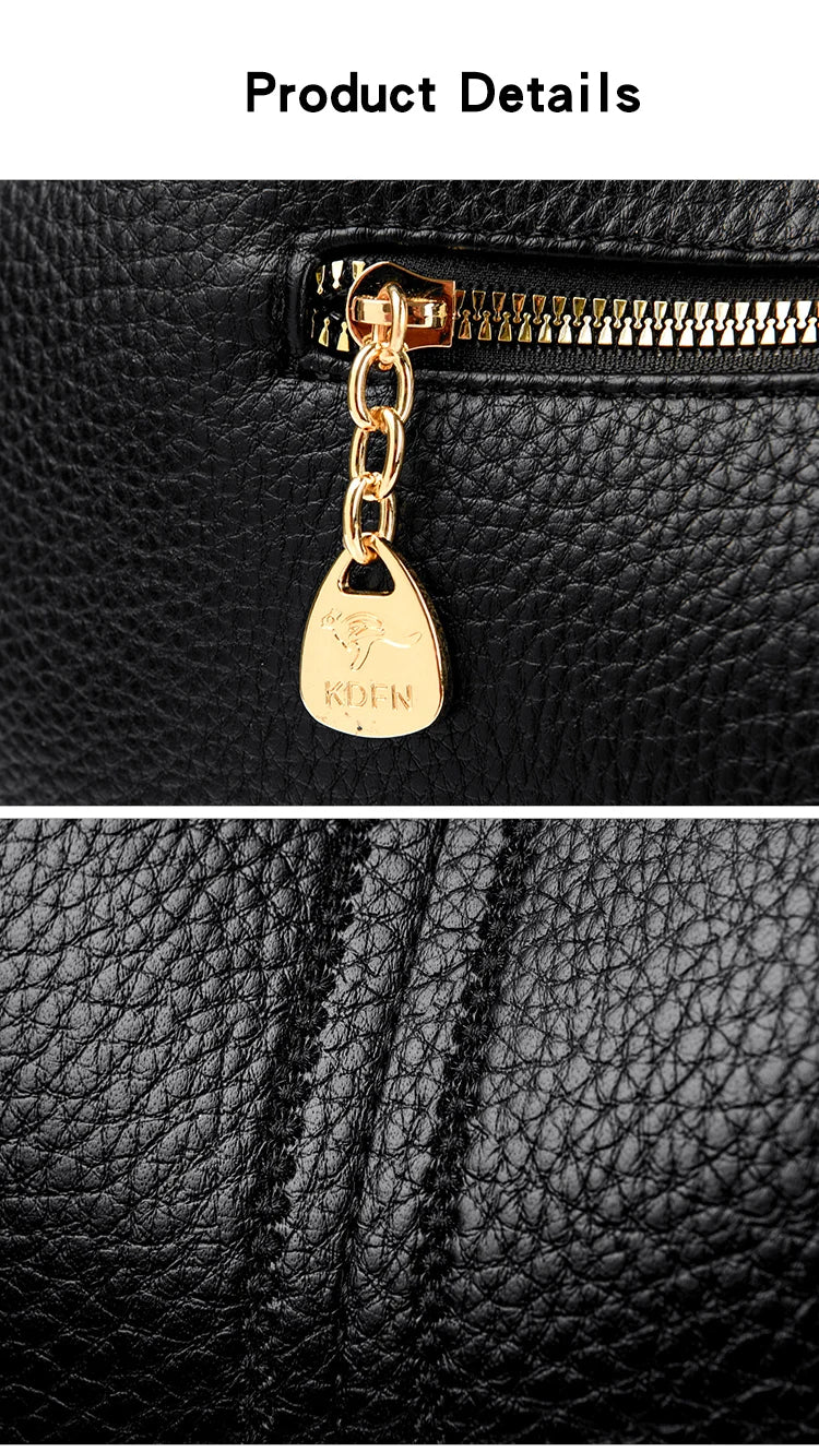 High Quality Soft Leather Women's Handbag Tote Bag Fashion Luxury Women Shoulder Bag Trendy Female Commute Crossbody Bags Wallet