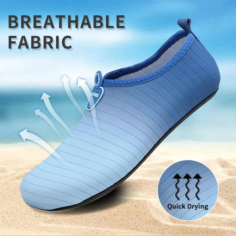 Unisex Water Shoes Soft Beach Non-Slip Aqua Shoes Quick Dry Breathable Swimming Diving Snorkeling Sneaker Socks Slipper