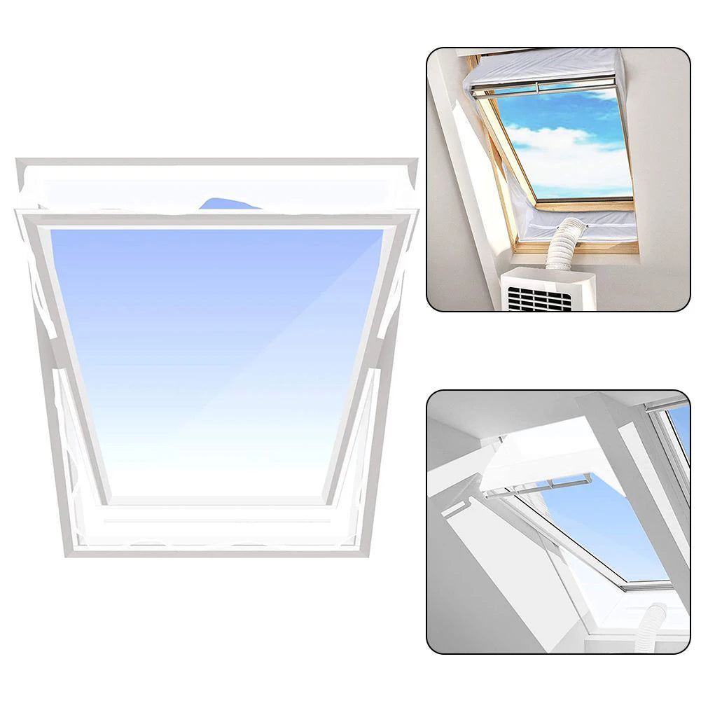 Tilt Roof Skylight Aircon Window Seal Cloth PAC Vent Hose Sealing Fabric For Inclined Skylight Mobile AC Exhaust Install Work