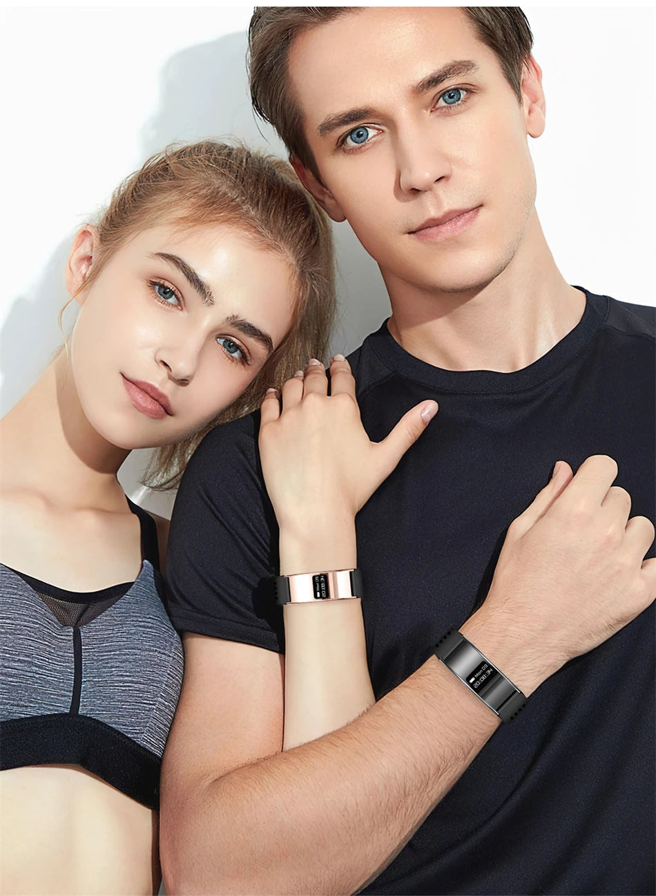 New Smart Bracelet Men Women Health Fitness Tracker Heart Rate HRV Monitor Sport Band Call Reminder Smart Watch for Android iOS