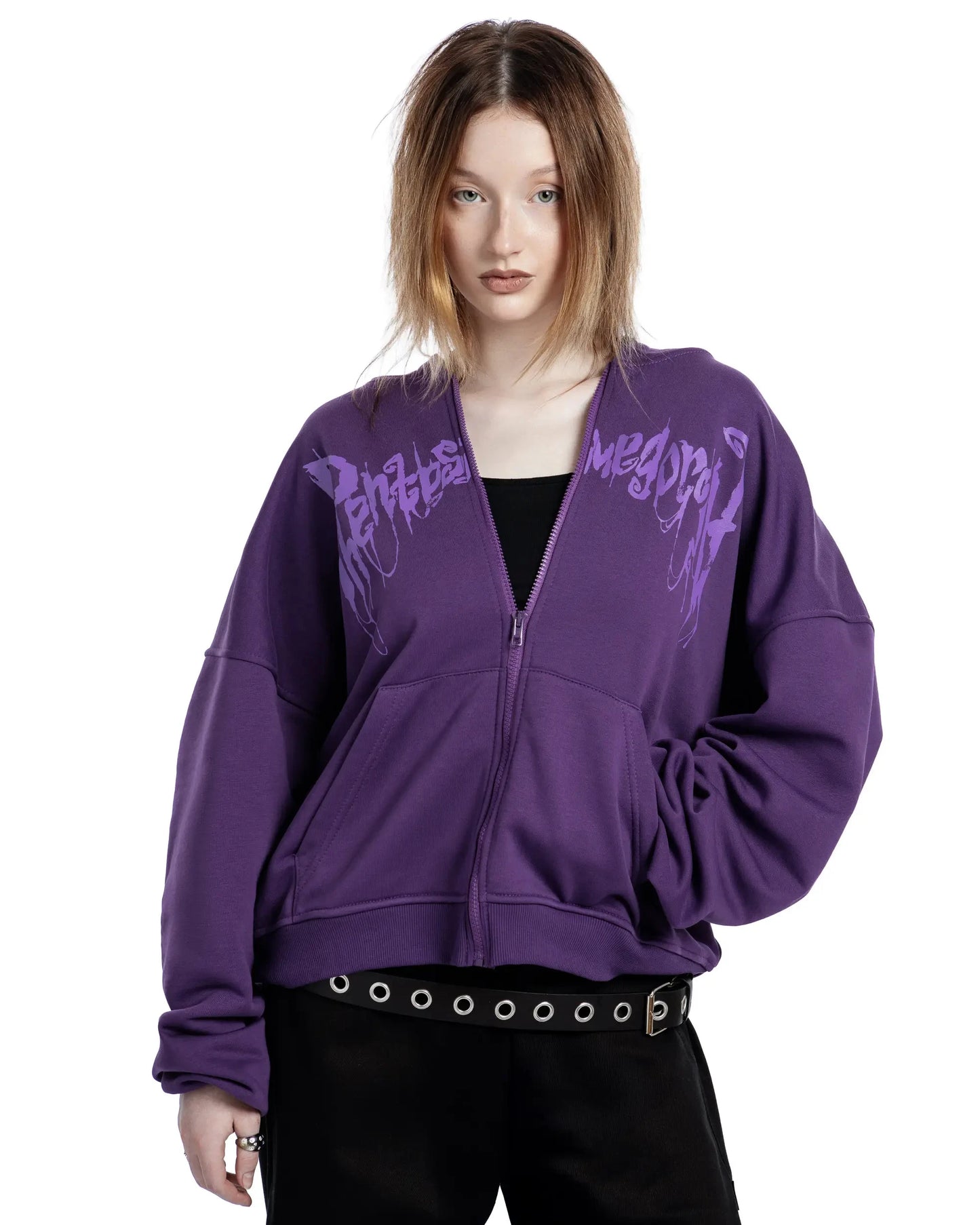 Y2K Retro Zip up Hoodie Men Ghost Wheel Pattern Zipper Sweatshirt High Street Hip Hop Streetwear Oversized Unisex MZLFF Hoodies