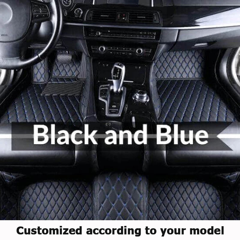 Car Floor Mats For VW Golf 4 MK4 1998 1999 2000 2001 2002 2003 car Accessories Leather Carpets Rugs Foot Pads