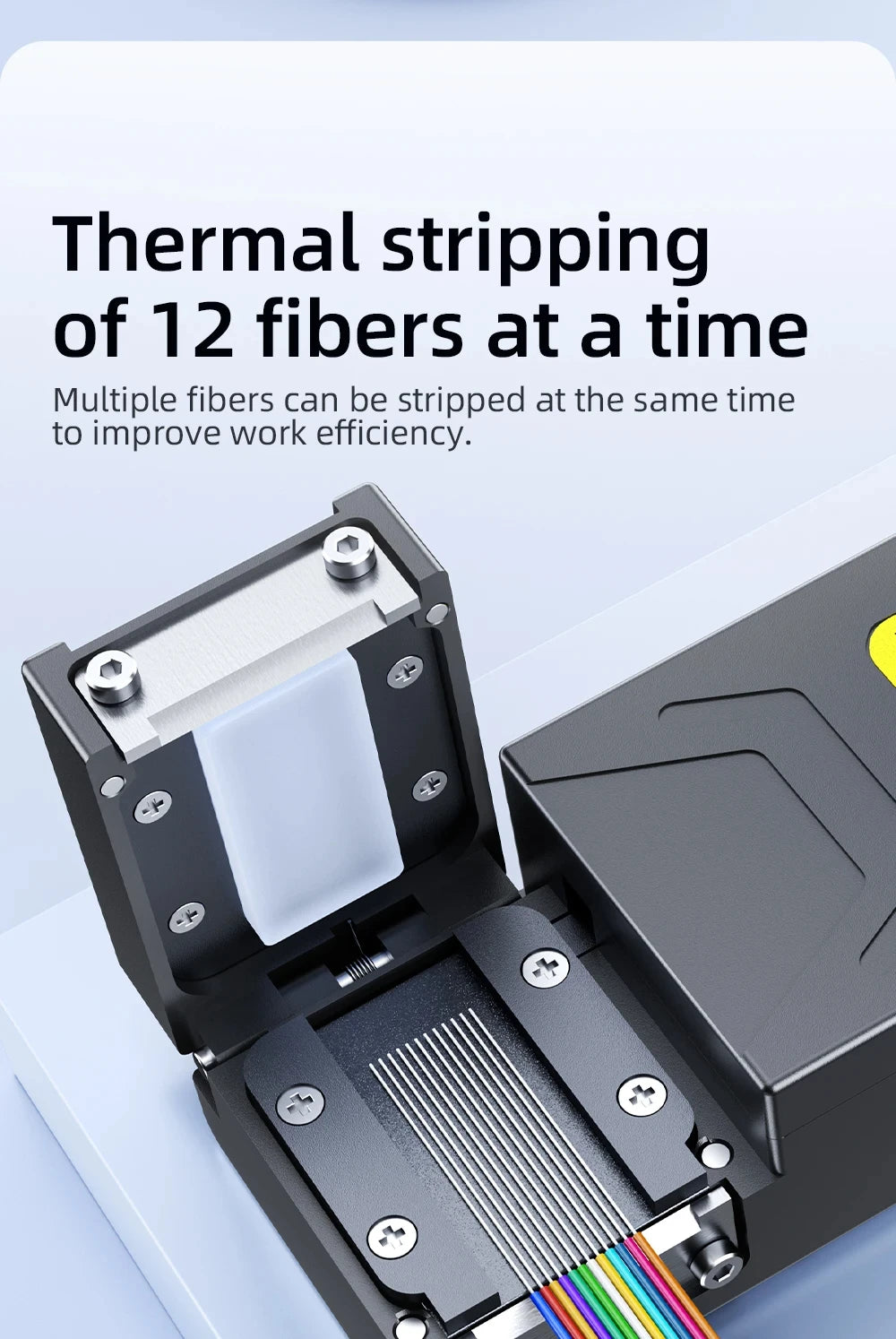 U9 Heated Thermal Stripper Pliers Optical Fiber Cable Stripping Tool Ribbon Slitter for Cable Fusion Work
