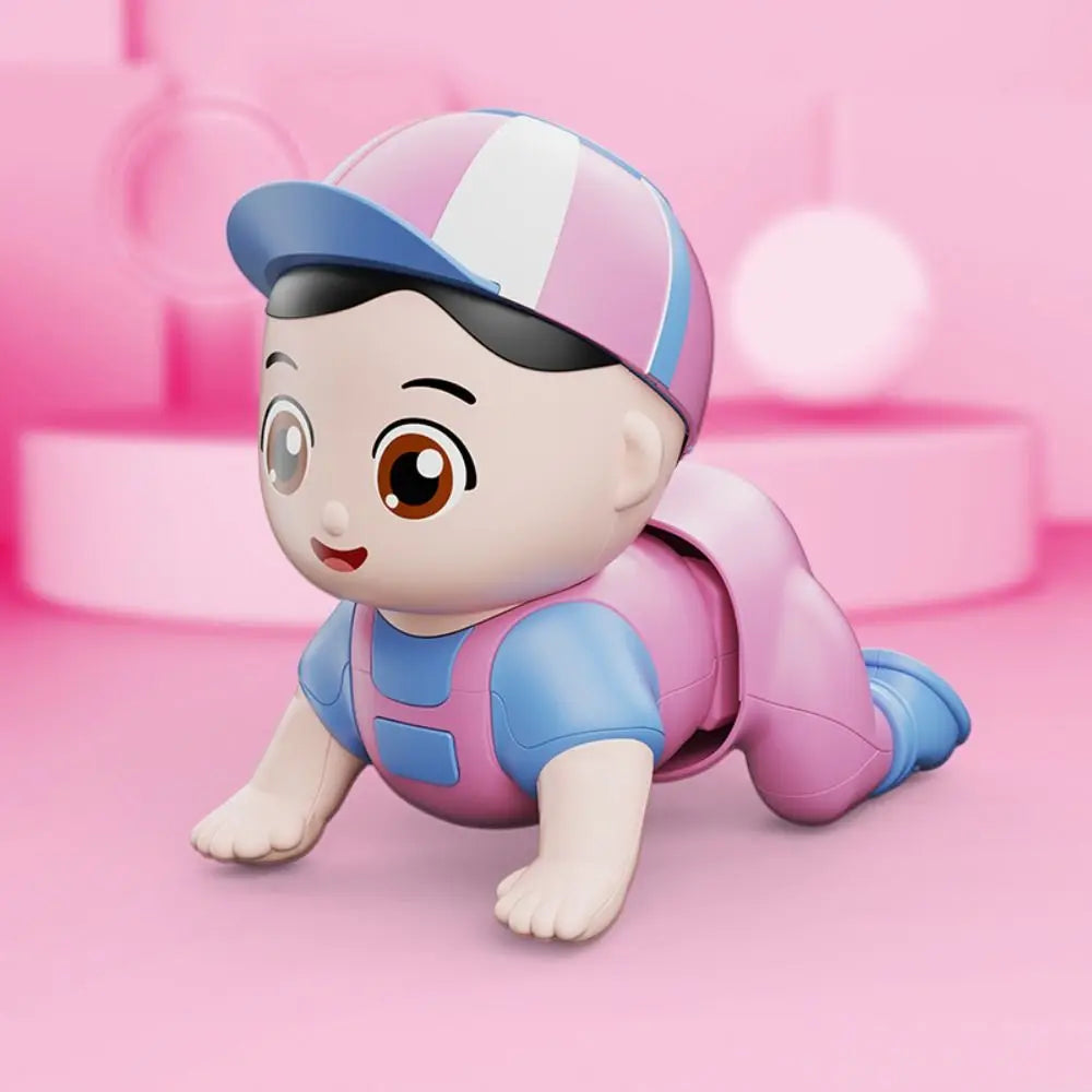 Learning Standing Climbing Electric Crawling Doll Walk With Music Crawling Baby Toys Cute Fun Baby Crawling Doll 0-3-year-old