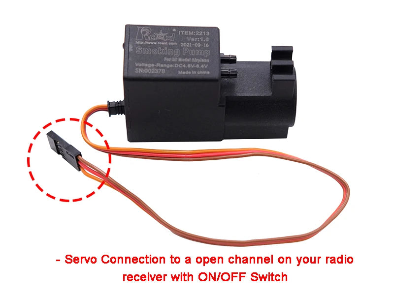 RCEXL Pro Smoking Pump with Adjustable Flow for RC Gas Jet Airplane