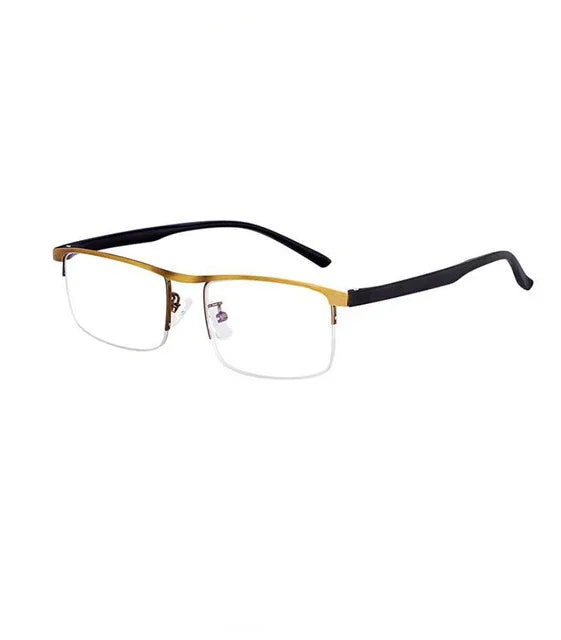 IENJOY Intelligent Multifocal Progressive Reading Glasses Half Frame Dual-use Anti-Blue Light  Automatic Adjustment Eyewear